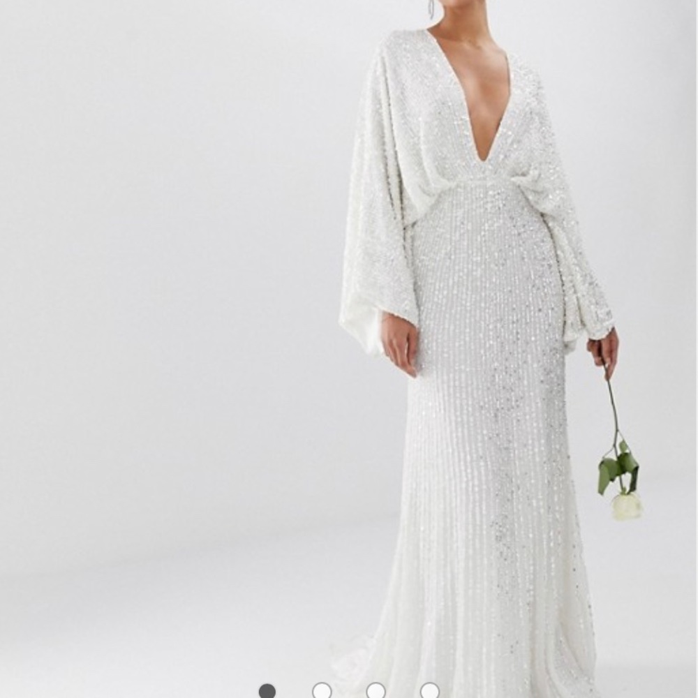 ASOS kimono wedding dress size 8